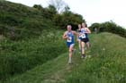 Brian Rushworth leads Nathan Reed in the Penshaw Hill Race.